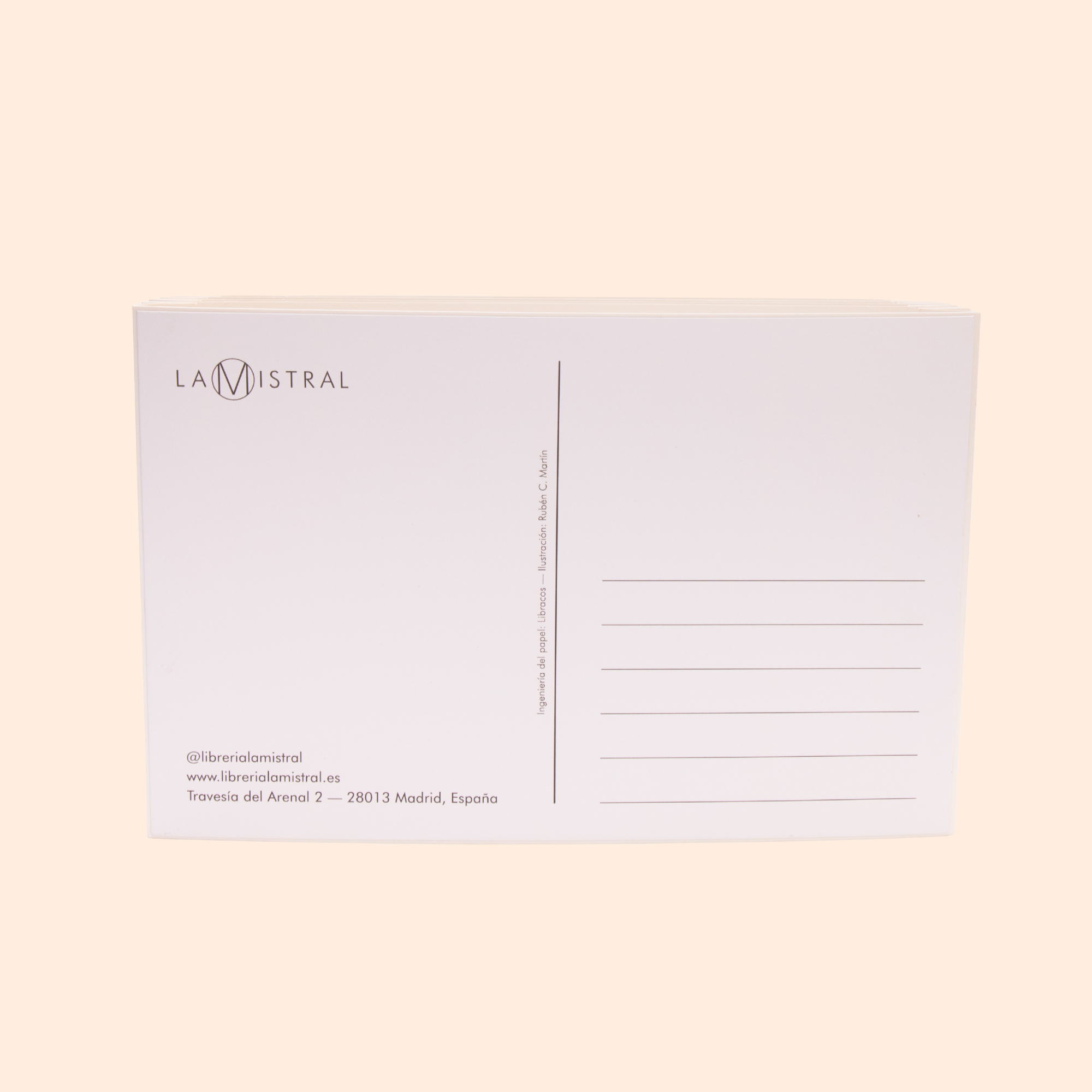 Postal tridimensional La Mistral